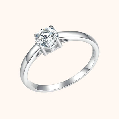 Classic Four Claw Moissanite Ring