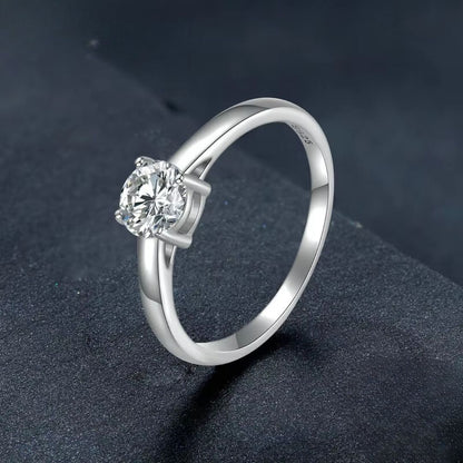 Classic Four Claw Moissanite Ring